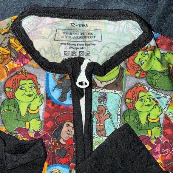 Shrek Patterned Pajama Set - Multi Color - Picture 4 of 5